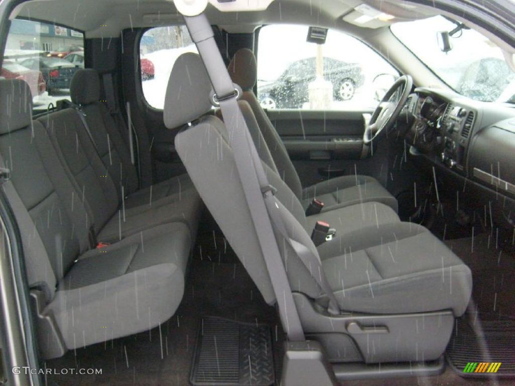 Ebony Interior 2009 GMC Sierra 1500 SLE Extended Cab 4x4 Photo #44294057