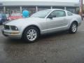 2008 Brilliant Silver Metallic Ford Mustang V6 Deluxe Coupe  photo #2