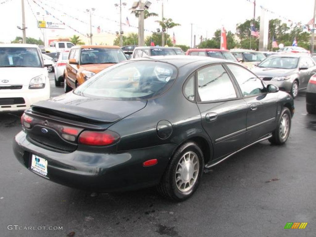 1998 Taurus SE - Dark Green Satin Metallic / Medium Prairie Tan photo #10