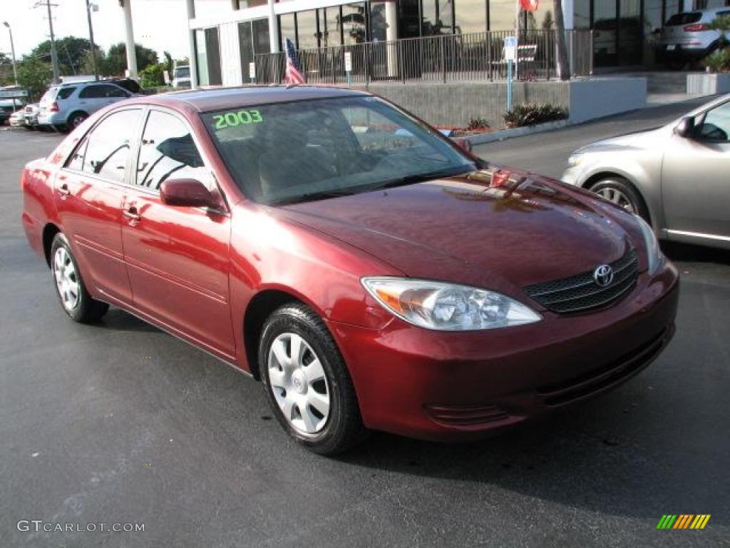 2003 Camry LE - Salsa Red Pearl / Stone photo #1