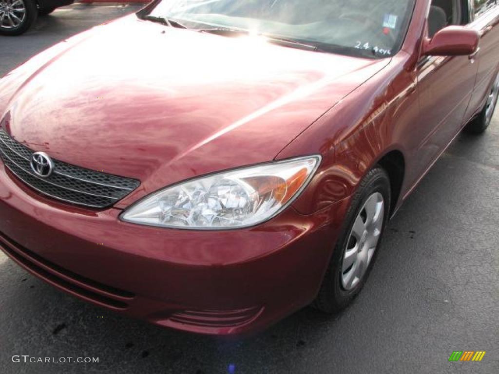 2003 Camry LE - Salsa Red Pearl / Stone photo #4