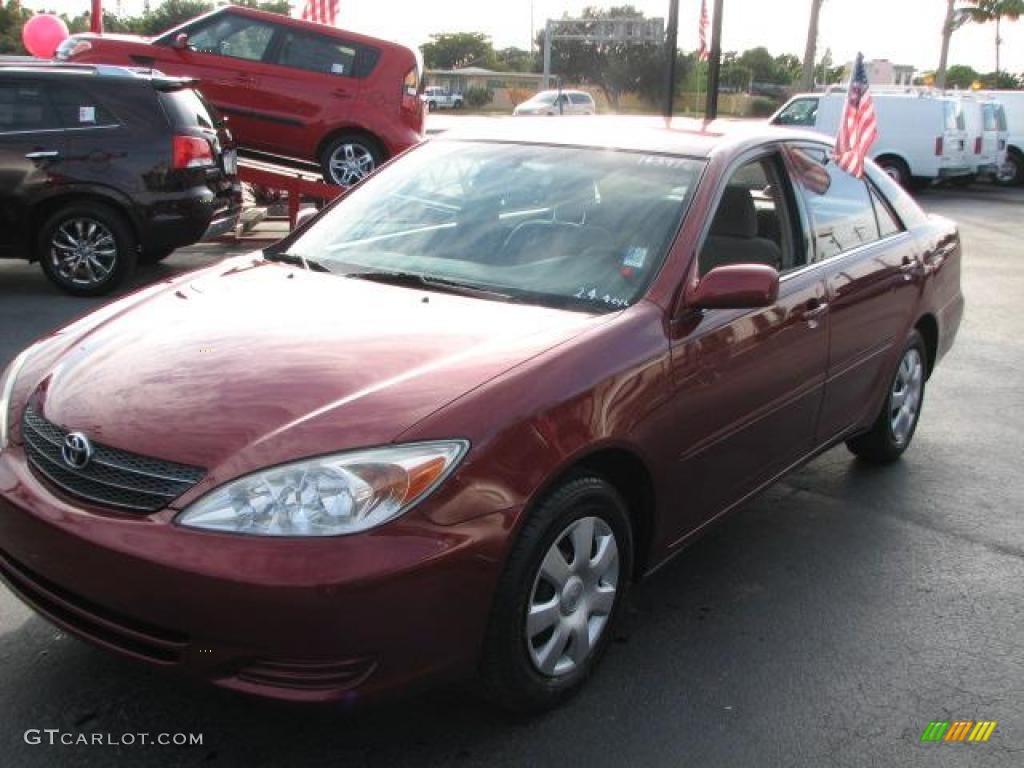 2003 Camry LE - Salsa Red Pearl / Stone photo #5