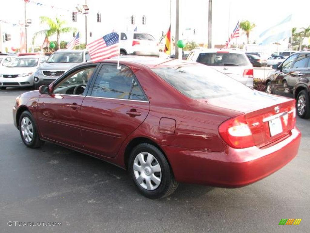 2003 Camry LE - Salsa Red Pearl / Stone photo #7