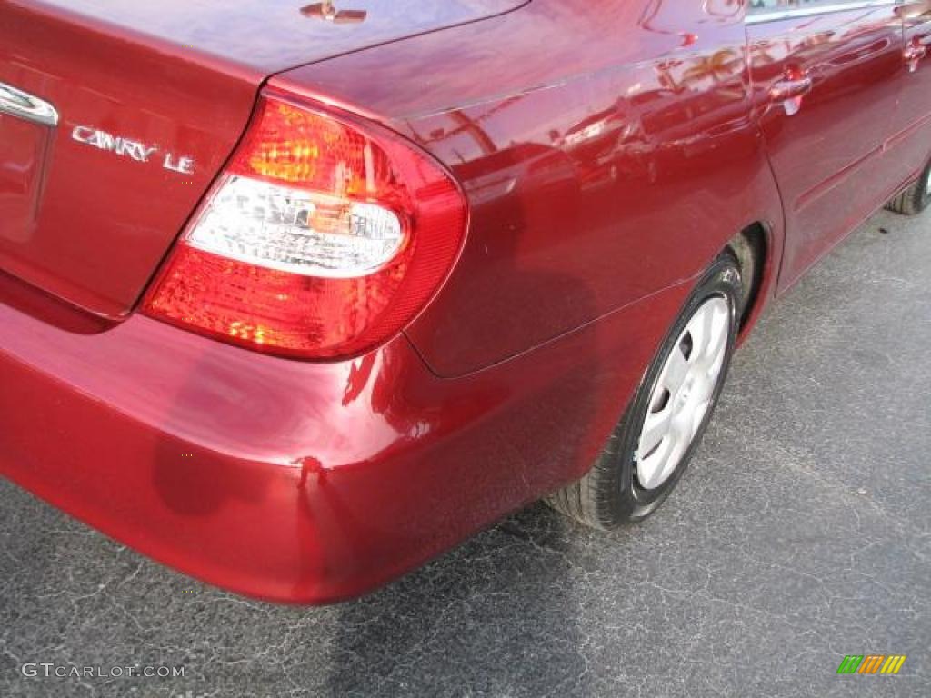 2003 Camry LE - Salsa Red Pearl / Stone photo #10
