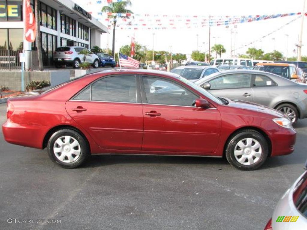 2003 Camry LE - Salsa Red Pearl / Stone photo #12