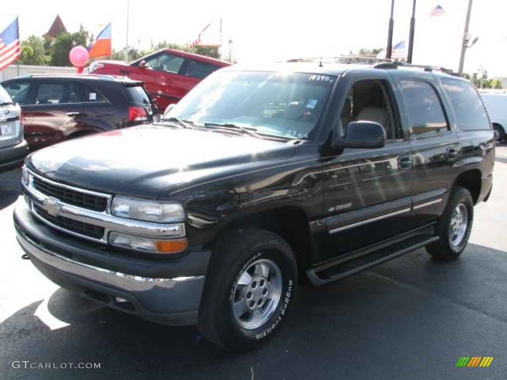 2002 Tahoe LS - Onyx Black / Tan/Neutral photo #5