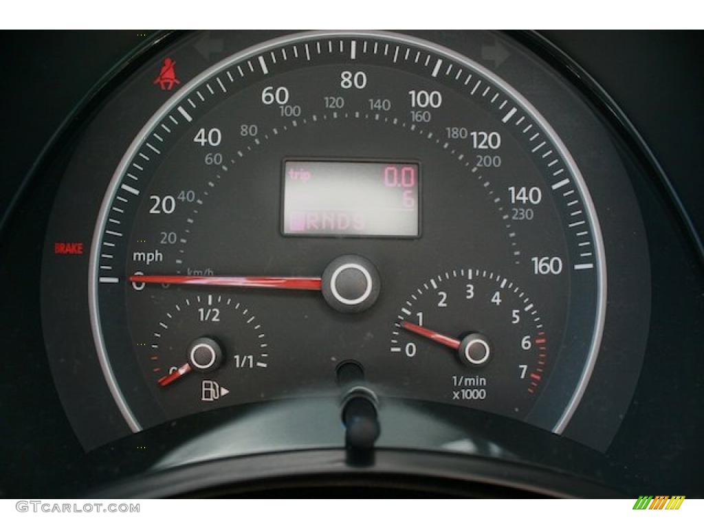 2010 Volkswagen New Beetle Final Edition Convertible Gauges Photo #44298393