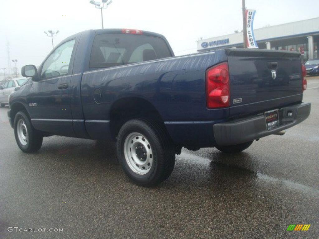 2008 Ram 1500 ST Regular Cab - Patriot Blue Pearl / Medium Slate Gray photo #4