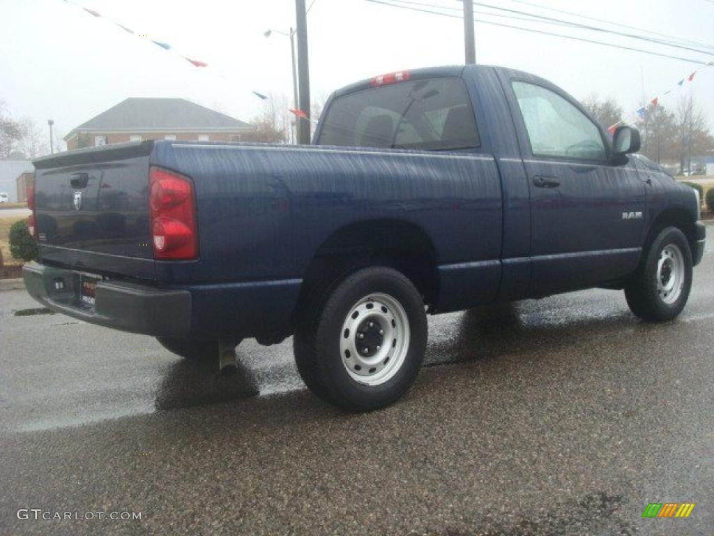 2008 Ram 1500 ST Regular Cab - Patriot Blue Pearl / Medium Slate Gray photo #5