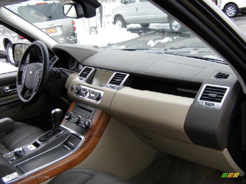 2010 Land Rover Range Rover Sport HSE Premium Arabica/Arabica Stitching Dashboard Photo #44298806