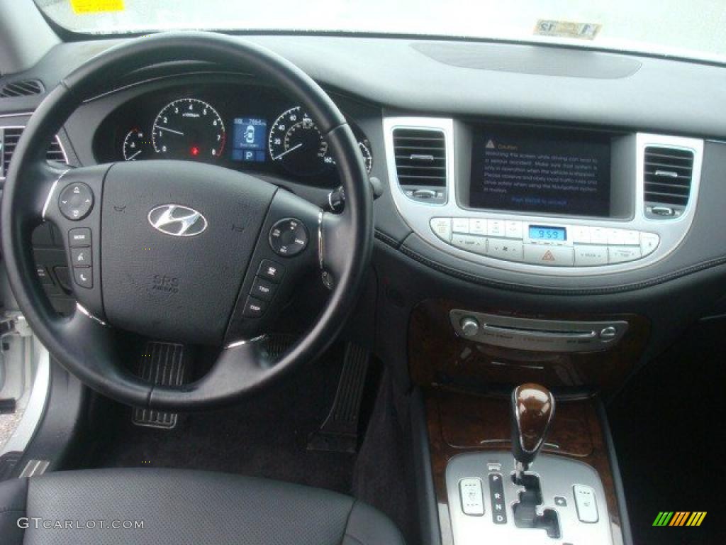 2010 Hyundai Genesis 3.8 Sedan Jet Black Dashboard Photo #44300967