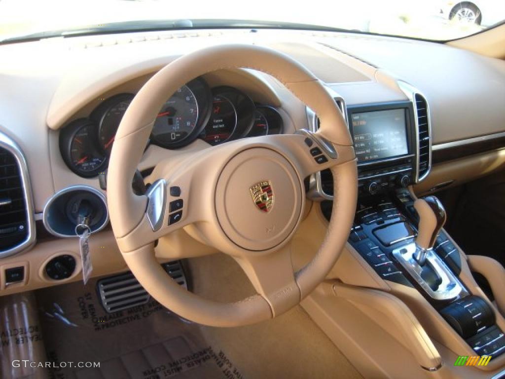 2011 Porsche Cayenne S Hybrid Luxor Beige Dashboard Photo #44301491