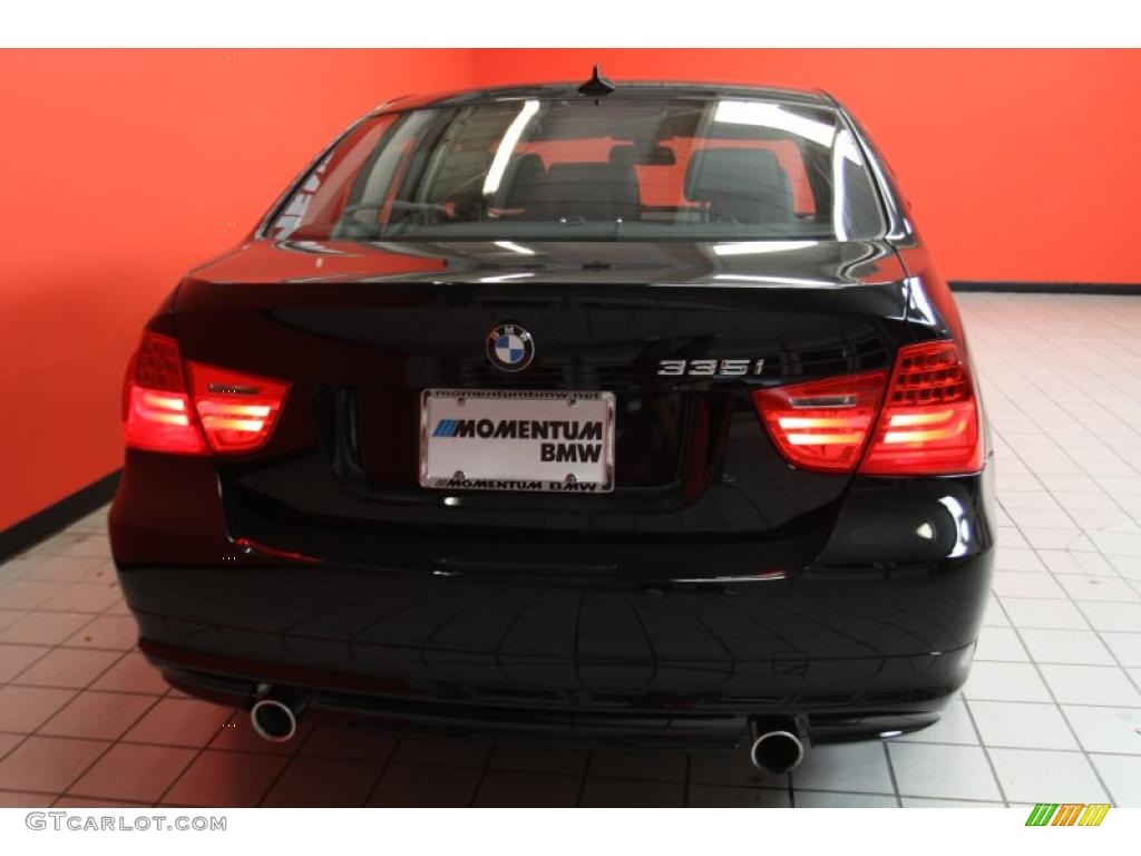 2011 3 Series 335i Sedan - Jet Black / Black Dakota Leather photo #13
