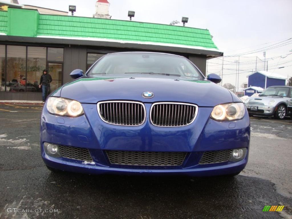 2008 3 Series 335xi Coupe - Montego Blue Metallic / Saddle Brown/Black photo #9