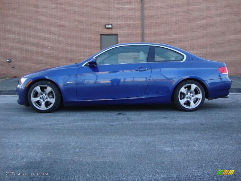 2008 3 Series 328i Coupe - Montego Blue Metallic / Cream Beige photo #11