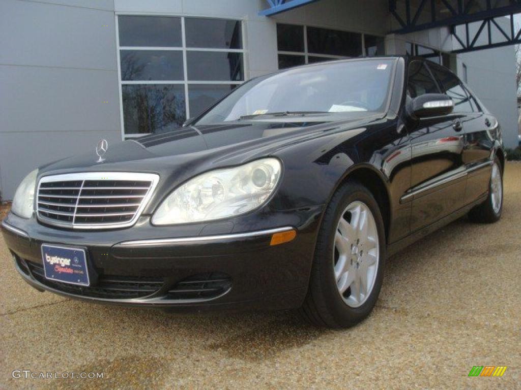 2003 S 500 Sedan - Black / Charcoal photo #1