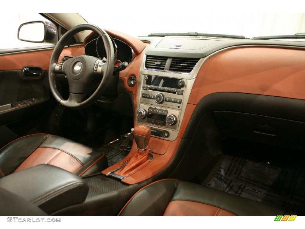 2009 Chevrolet Malibu LTZ Sedan Ebony/Brick Dashboard Photo #44320137