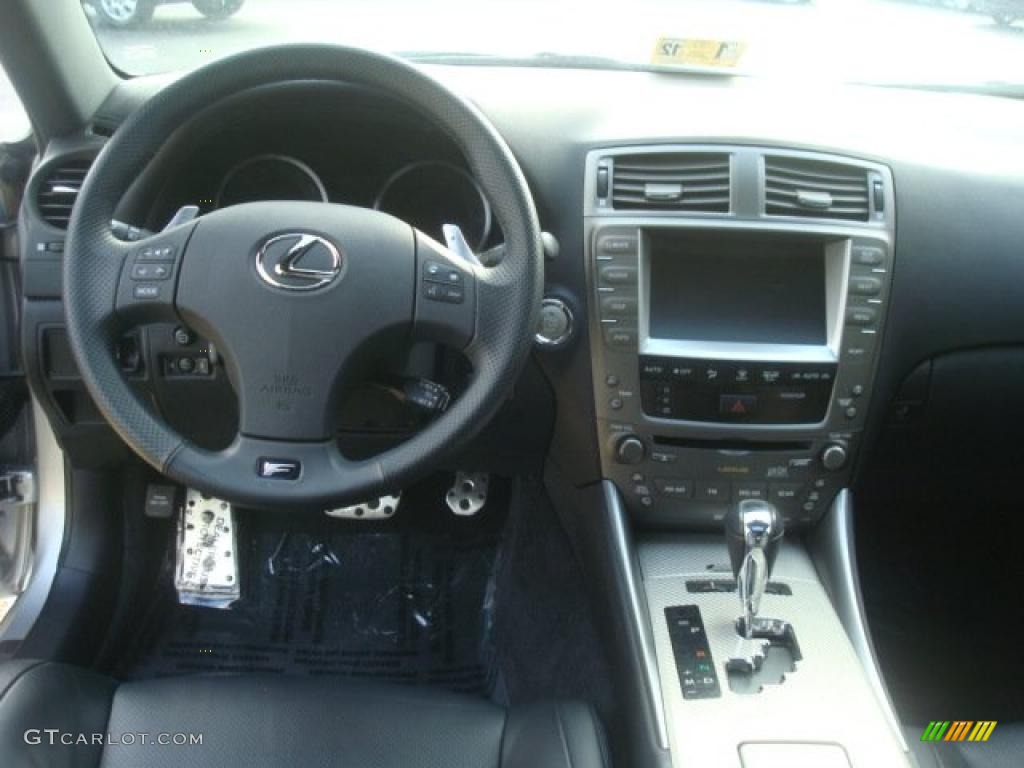 2008 Lexus IS F Black Dashboard Photo #44320289