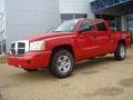 2007 Flame Red Dodge Dakota SLT Quad Cab  photo #2