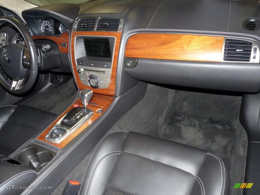 2008 Jaguar XK XKR Convertible Charcoal Dashboard Photo #44323673