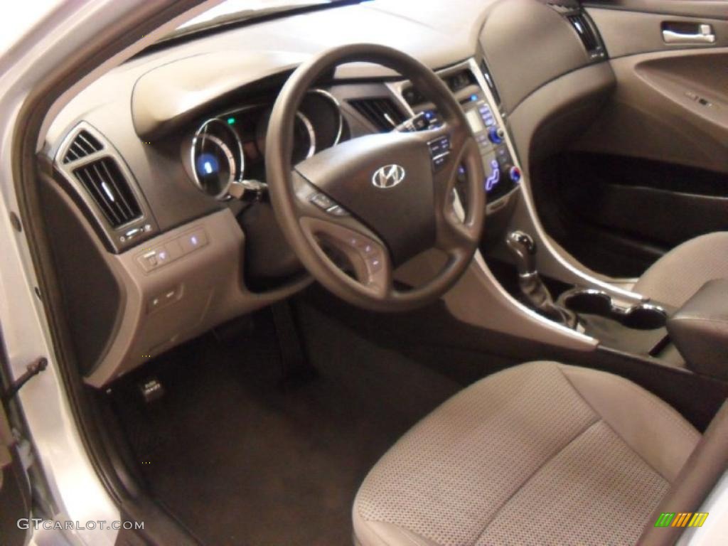 Gray Interior 2011 Hyundai Sonata GLS Photo #44326681