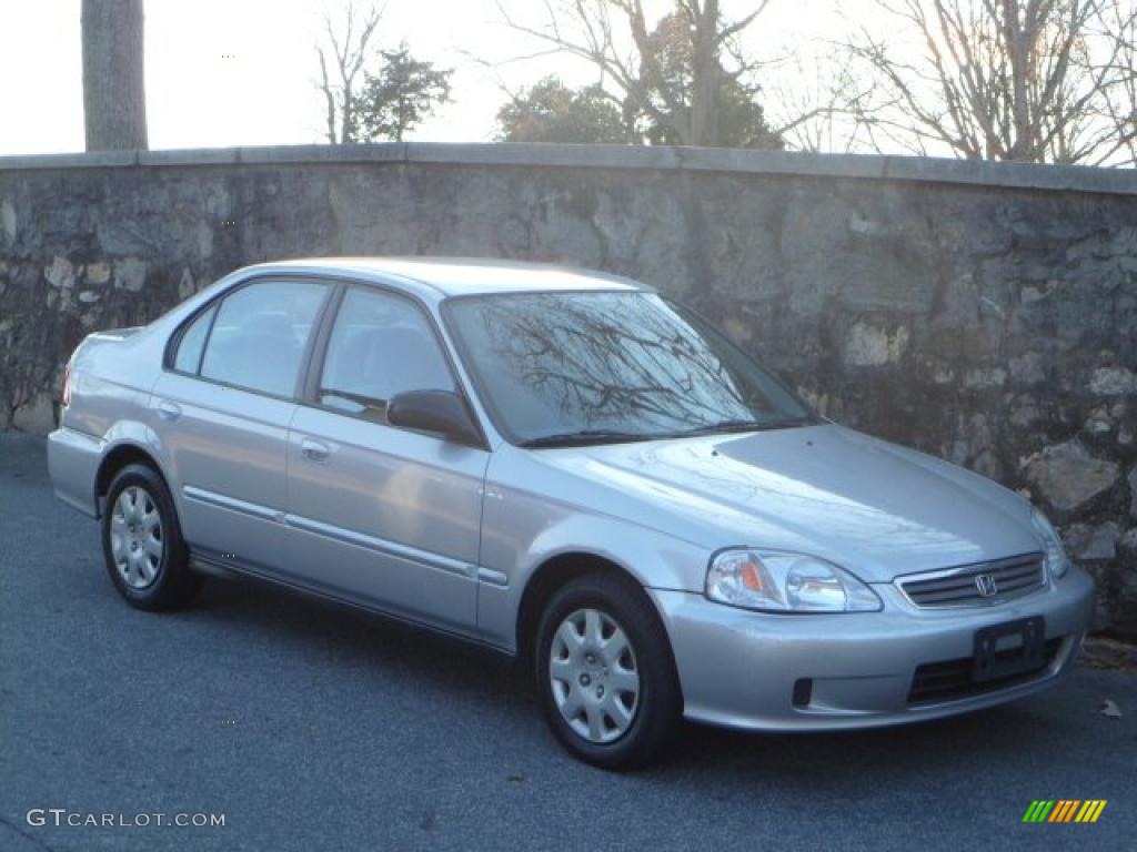 2000 Civic VP Sedan - Vogue Silver Metallic / Gray photo #3