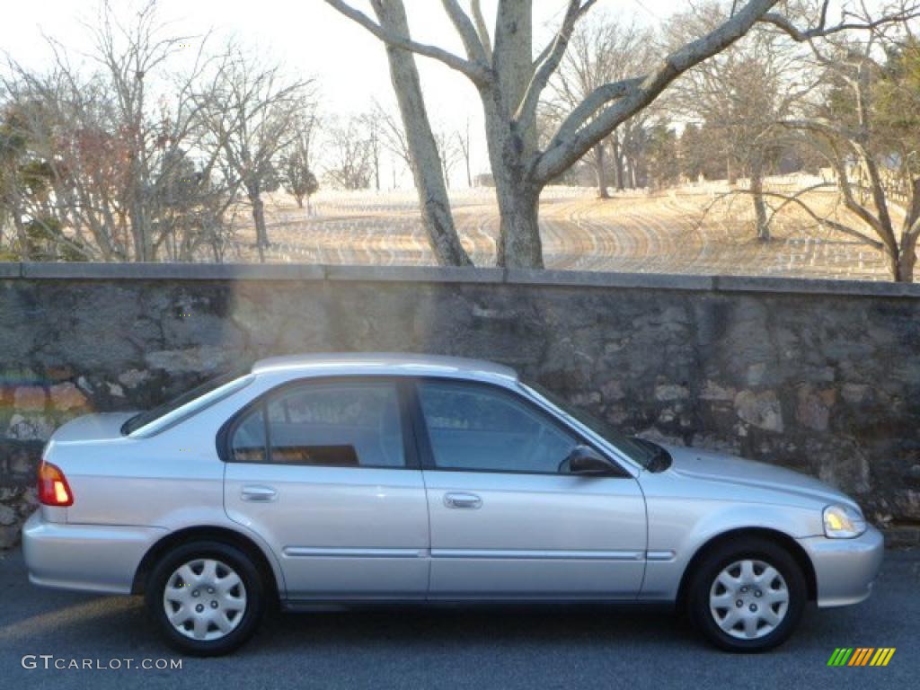 2000 Civic VP Sedan - Vogue Silver Metallic / Gray photo #5