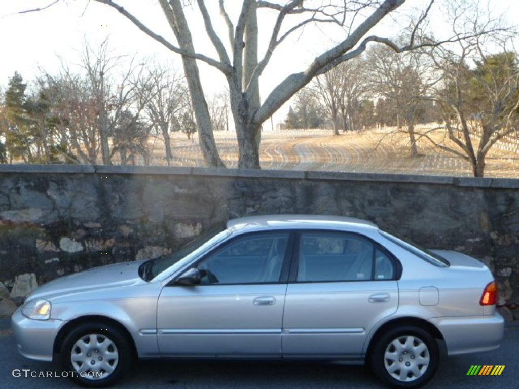 2000 Civic VP Sedan - Vogue Silver Metallic / Gray photo #6