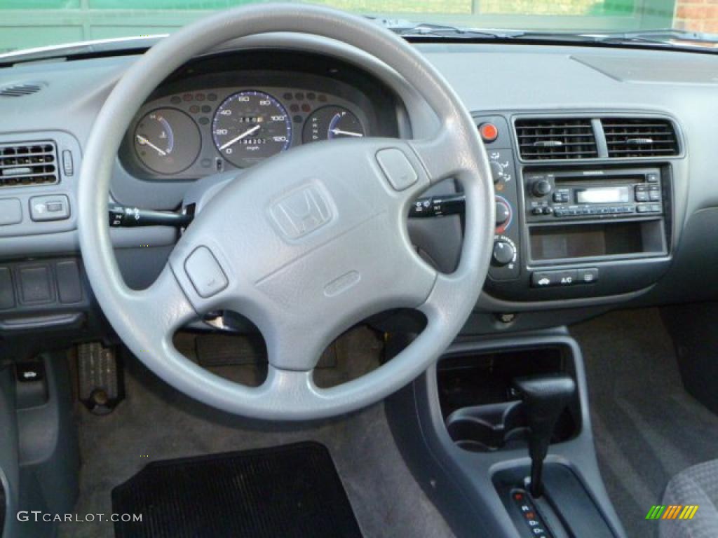 2000 Honda Civic VP Sedan Gray Dashboard Photo #44326953