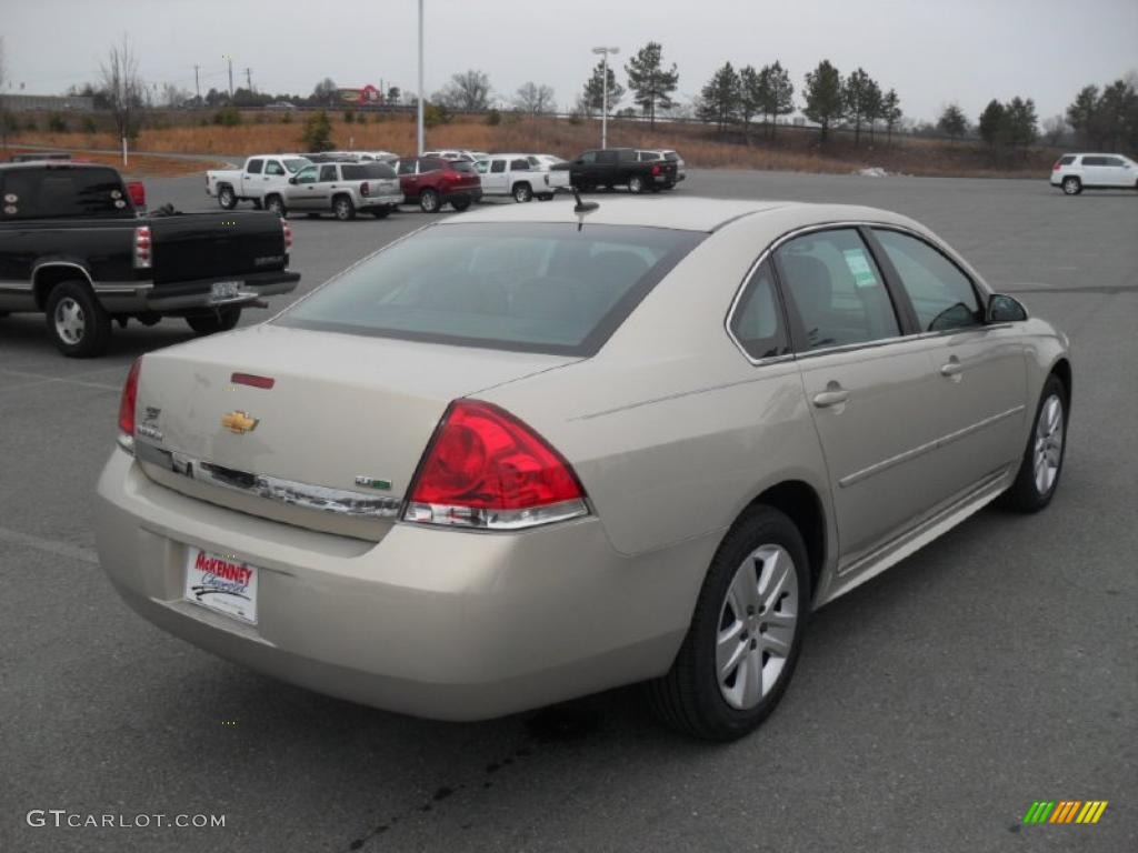 2011 Impala LS - Gold Mist Metallic / Ebony photo #4