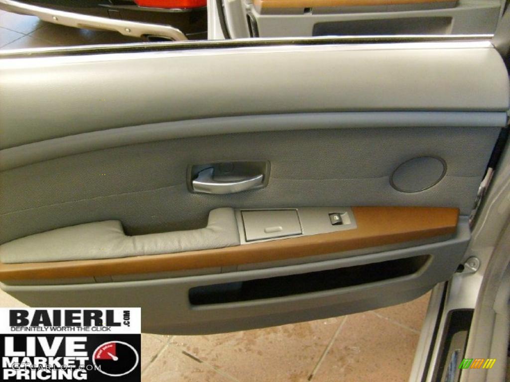 2003 7 Series 745Li Sedan - Titanium Silver Metallic / Basalt Grey/Flannel Grey photo #11