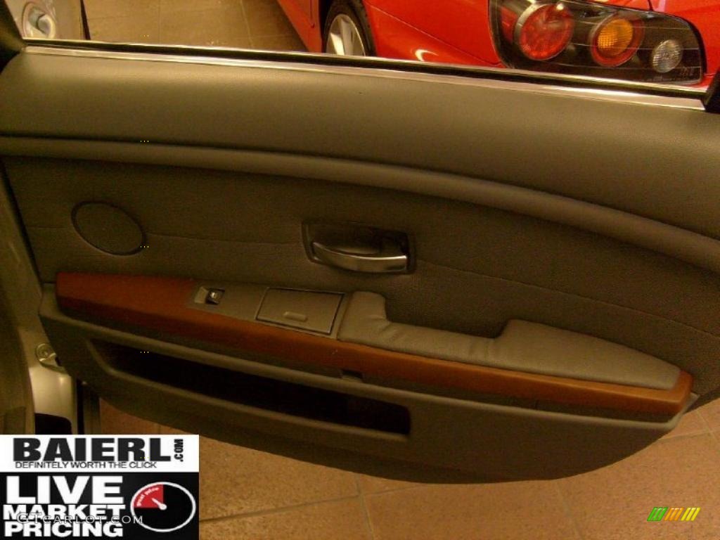 2003 7 Series 745Li Sedan - Titanium Silver Metallic / Basalt Grey/Flannel Grey photo #14
