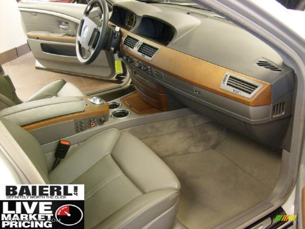 2003 7 Series 745Li Sedan - Titanium Silver Metallic / Basalt Grey/Flannel Grey photo #15
