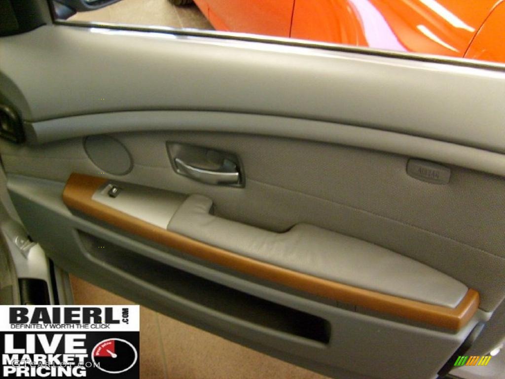 2003 7 Series 745Li Sedan - Titanium Silver Metallic / Basalt Grey/Flannel Grey photo #16