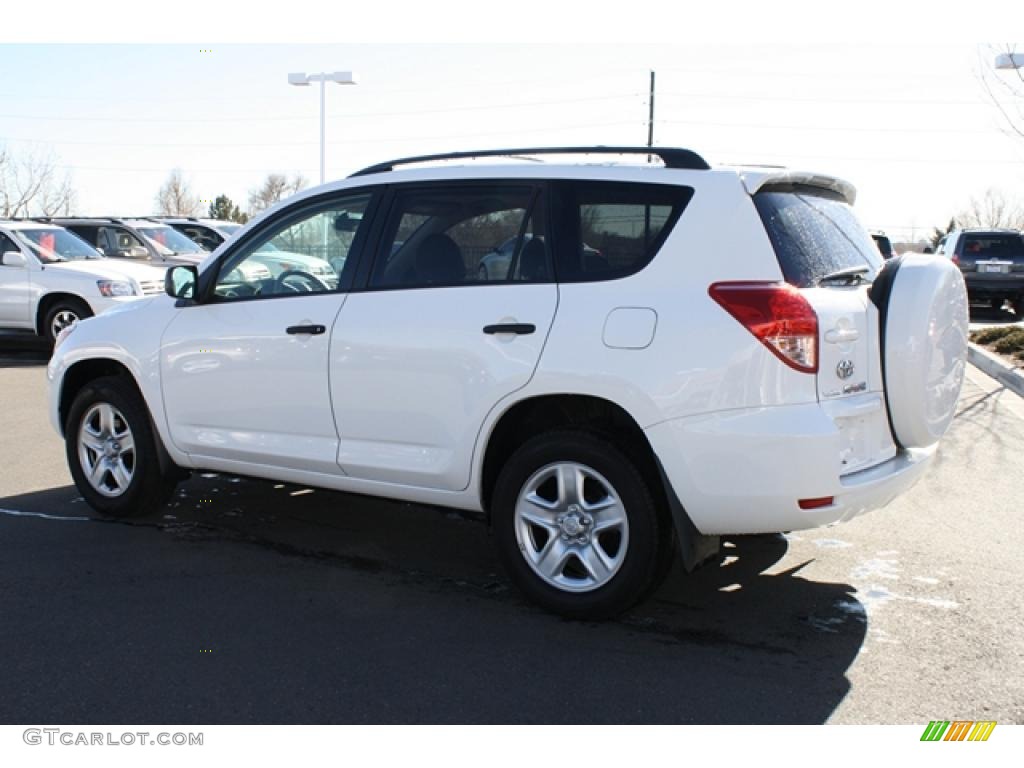 2007 RAV4 4WD - Super White / Ash Gray photo #4