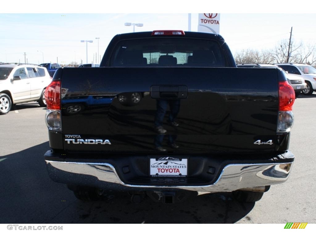 2007 Tundra SR5 CrewMax 4x4 - Black / Graphite Gray photo #3