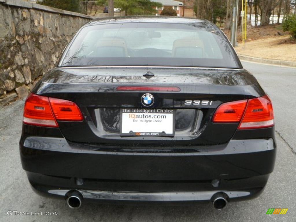 2007 3 Series 335i Convertible - Black Sapphire Metallic / Saddle Brown/Black photo #6