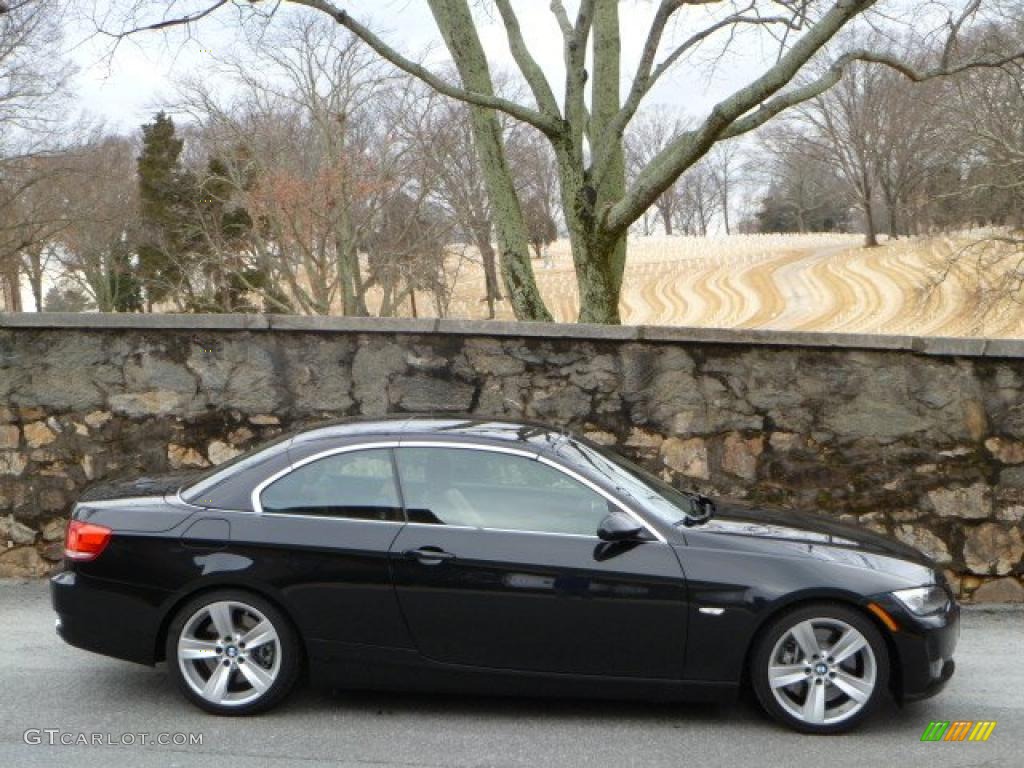 2007 3 Series 335i Convertible - Black Sapphire Metallic / Saddle Brown/Black photo #13