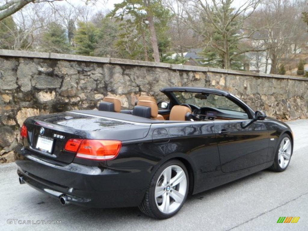2007 3 Series 335i Convertible - Black Sapphire Metallic / Saddle Brown/Black photo #17