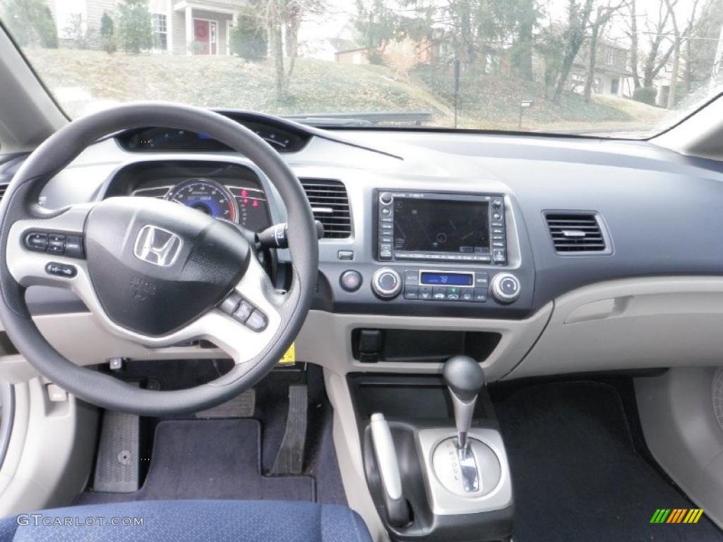 2006 Honda Civic Hybrid Sedan Blue Dashboard Photo #44332862