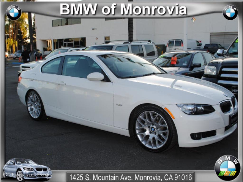 2008 3 Series 328i Coupe - Alpine White / Black photo #1