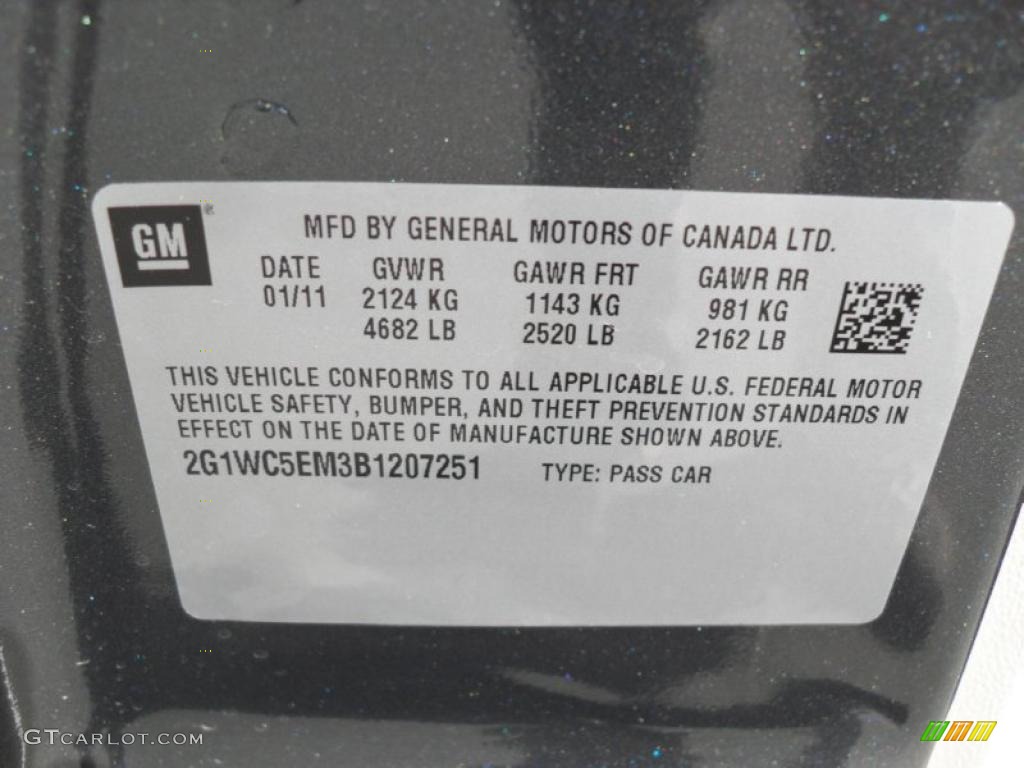 2011 Impala LTZ - Cyber Gray Metallic / Gray photo #6