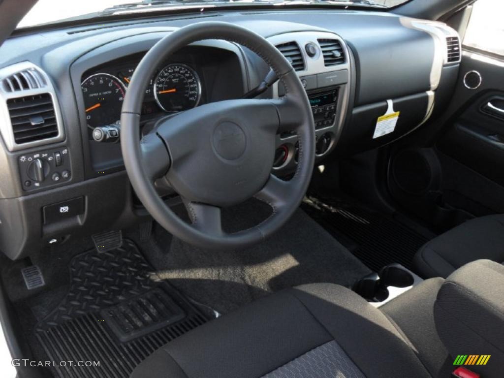 Ebony Interior 2011 Chevrolet Colorado LT Extended Cab Photo #44337884