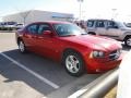 2010 Inferno Red Crystal Pearl Dodge Charger SXT  photo #4