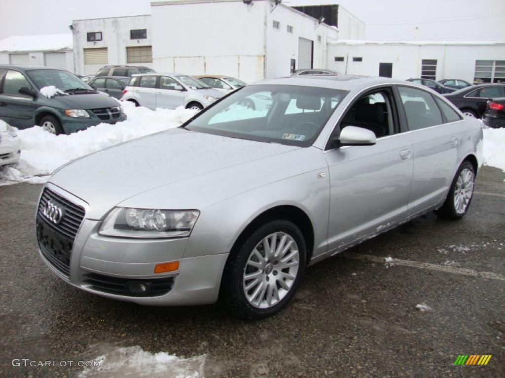 Light Silver Metallic 2006 Audi A6 4.2 quattro Sedan Exterior Photo #44349366