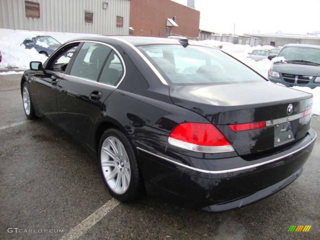 2002 7 Series 745Li Sedan - Jet Black / Black photo #10