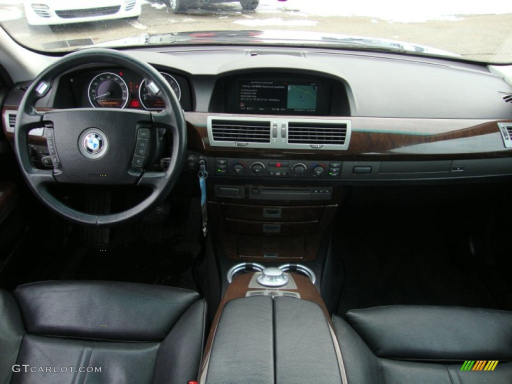 2002 BMW 7 Series 745Li Sedan Black Dashboard Photo #44351374