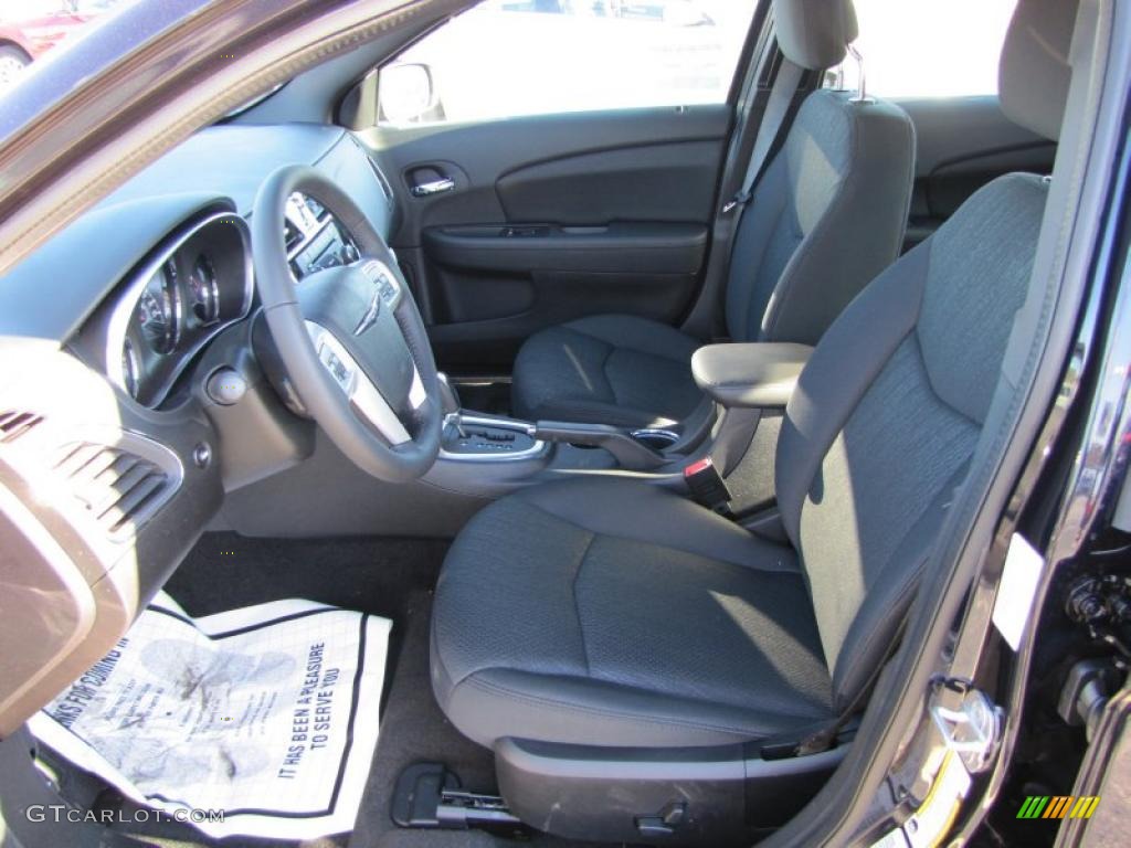 Black Interior 2011 Chrysler 200 Touring Photo #44354214