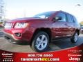 2011 Deep Cherry Red Crystal Pearl Jeep Compass 2.0 Latitude  photo #1