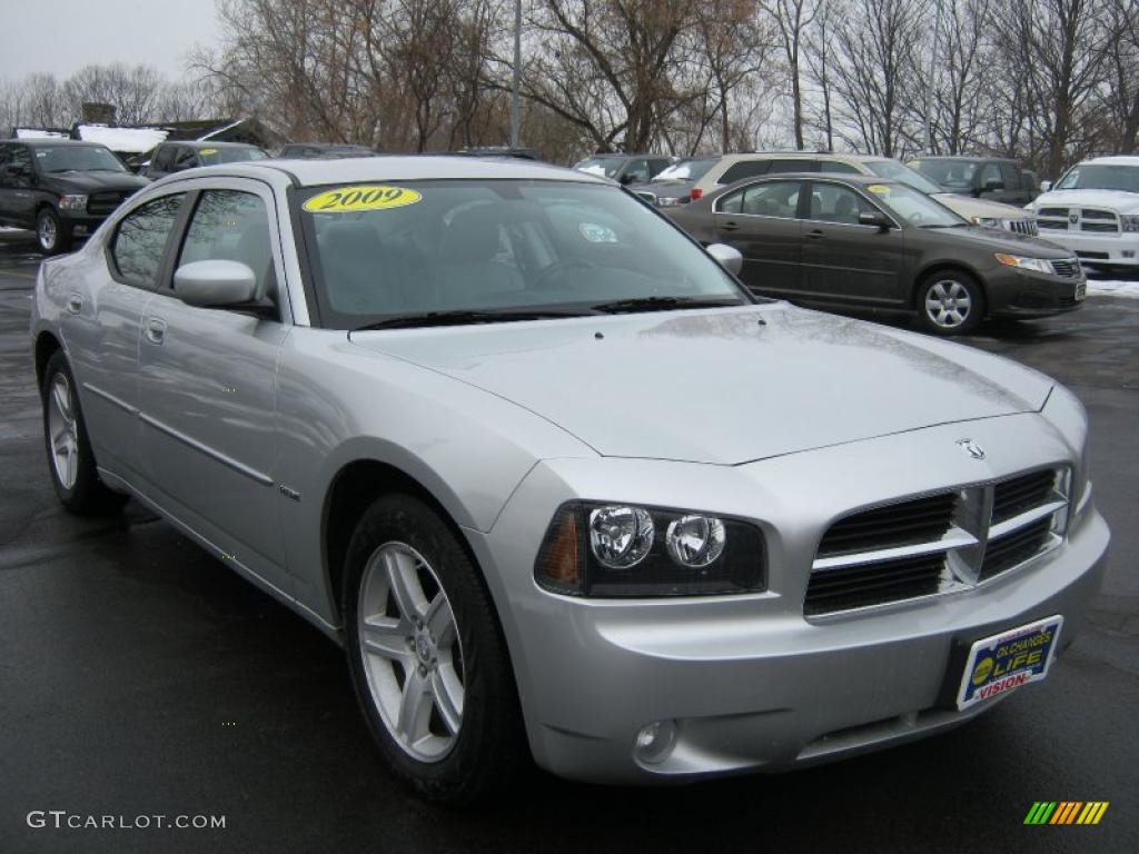 Bright Silver Metallic 2009 Dodge Charger R/T Exterior Photo #44355494